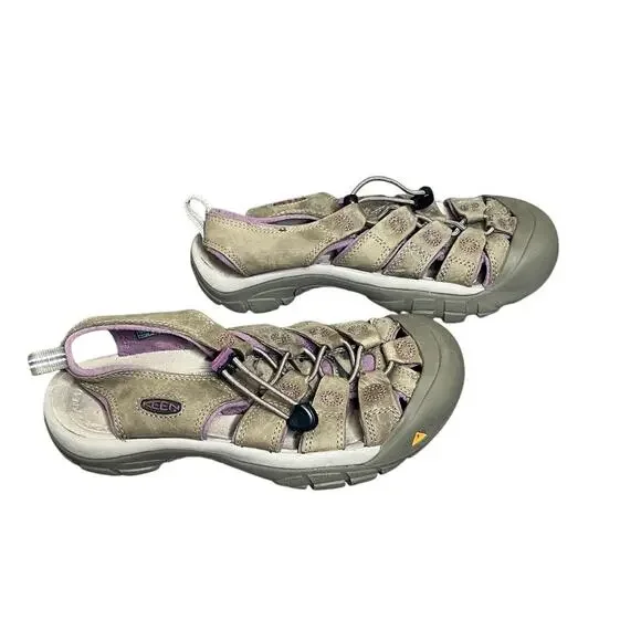 Keen womens size 8 sandals Whisper  Waterproof beige/pink hiking, camping - Picture 2 of 9